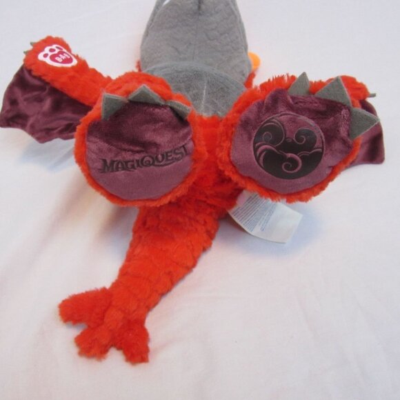 Build A Bear Great Wolf Lodge MagiQuest Charlock Magic Quest Red Dragon Plush - Picture 3 of 6